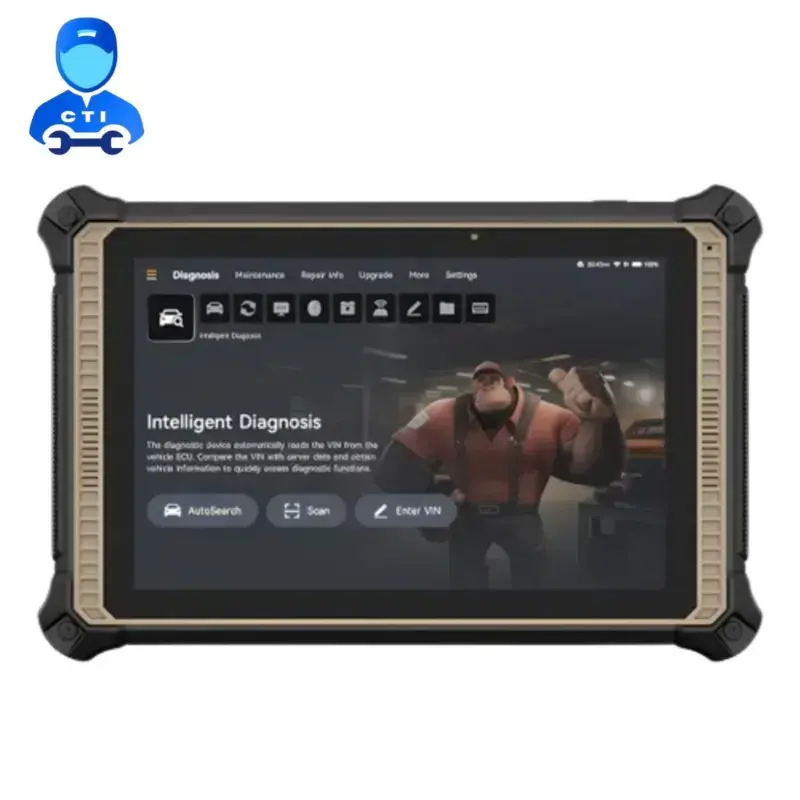 ThinkCar ThinkTool Expert 391 10-inch tablet front — TCOS Intelligent Diagnosis screen