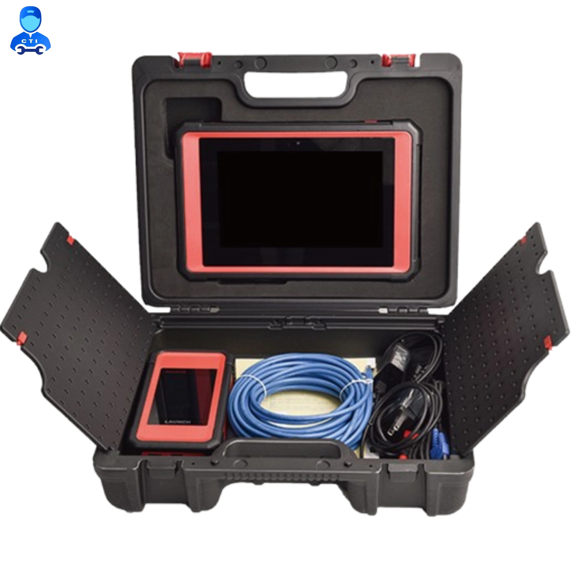 Launch X-431 PAD 5 LINK 10.1-inch tablet with SmartLink C V2.0 VCI in open carry case
